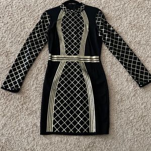 Black/Gold Sequin Dress
